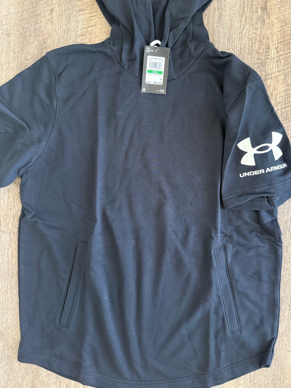 Under Armour Rival Short Sleeve Terry Hoodie